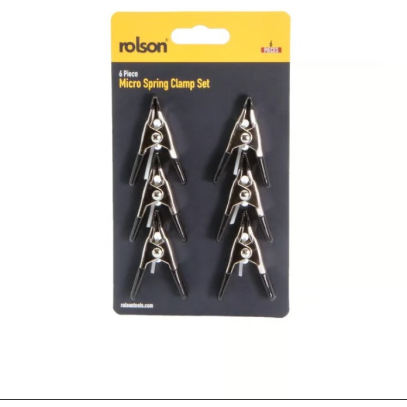 Rolson 6 Piece 50mm Spring Clamp Set 60341