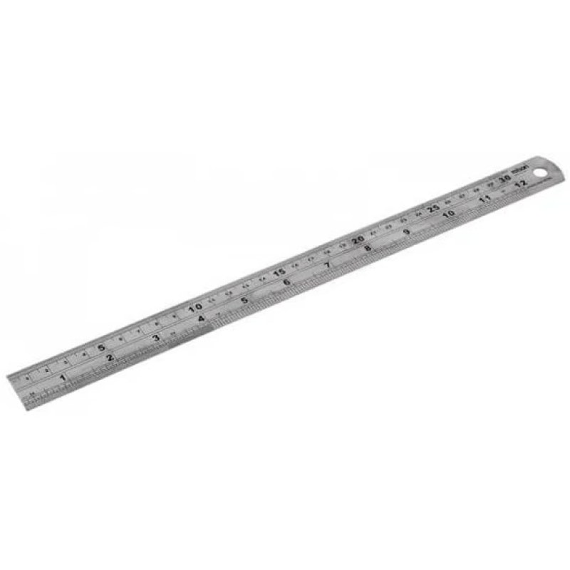 Rolson 300mm Stainless Steel Rule 50824 Rolson 300mm Stainless Steel Rule 50824