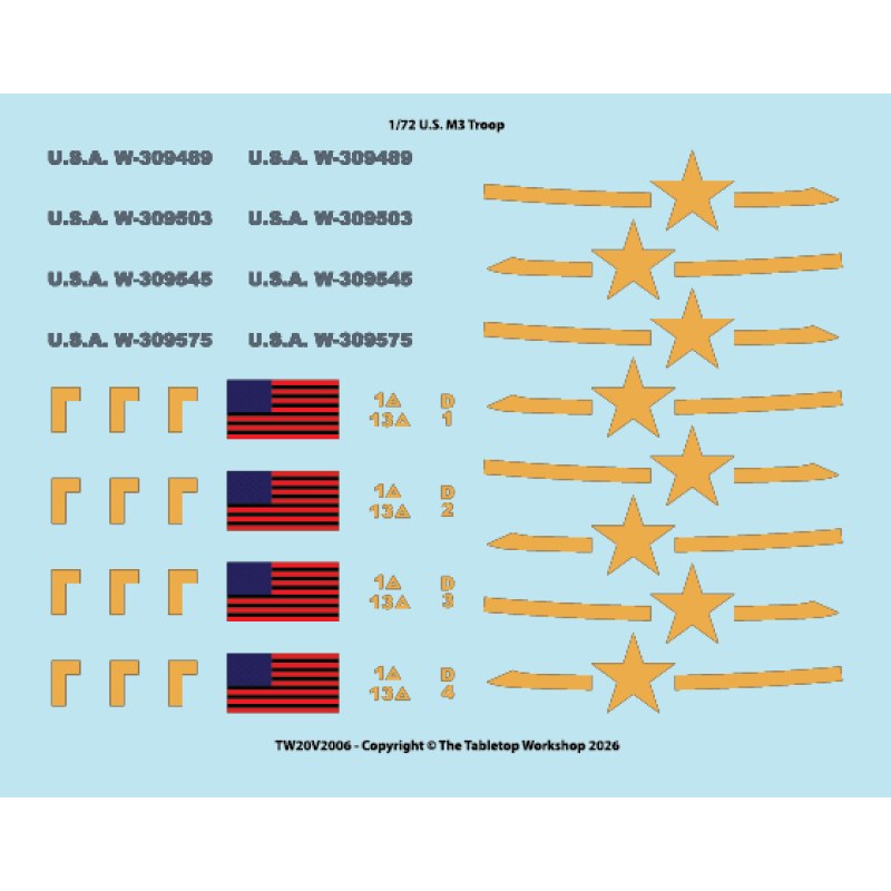 The Tabletop Workshop M3 American Medium Tanks (x3) 1/72 TW20V2006 additional image 6