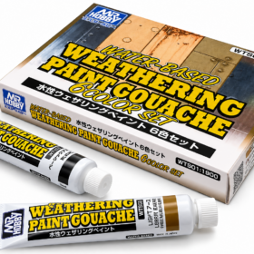 Mr Hobby Water-based Weathering Paint Gouache 6 Colour Set WTS-01 Mr Hobby Water-based Weathering Paint Gouache 6 Colour Set WTS-01
