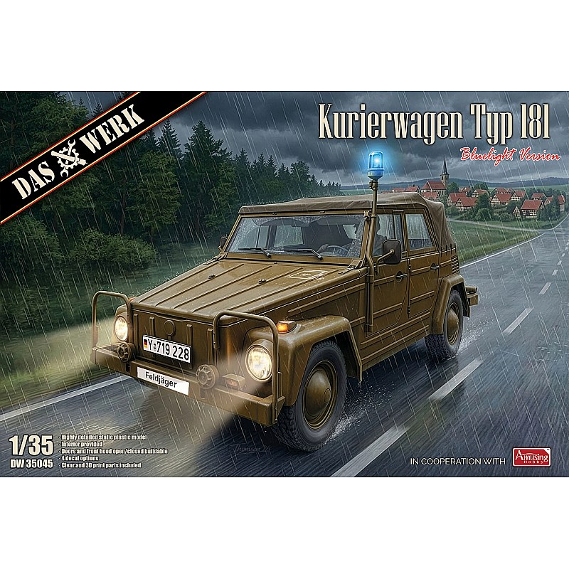Das Werk Kurierwagen Typ 181 - Bluelight version 1/35 DW35045