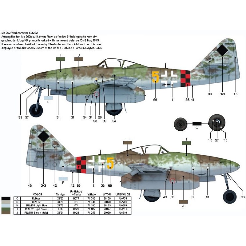 Das Werk Messerschmitt Me 262 1/32 DW32003 additional image 5
