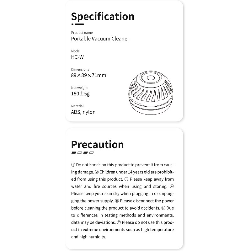 DSPIAE Portable Vacu-Cleaner HC-W additional image 12