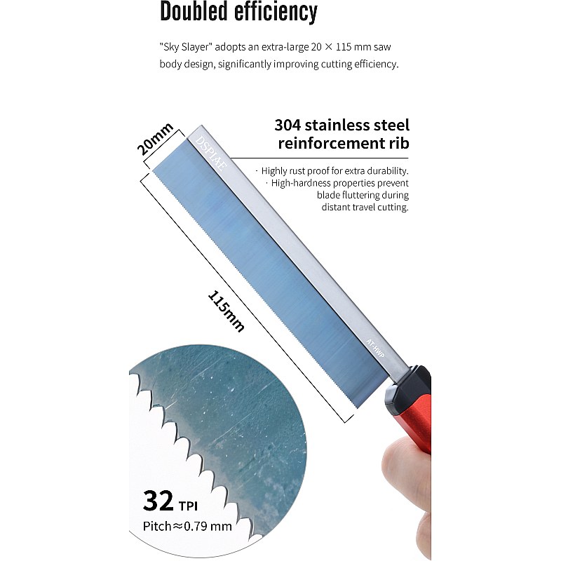 DSPIAE Precision Razor Saw with Replaceable Blade AT-HWP additional image 6