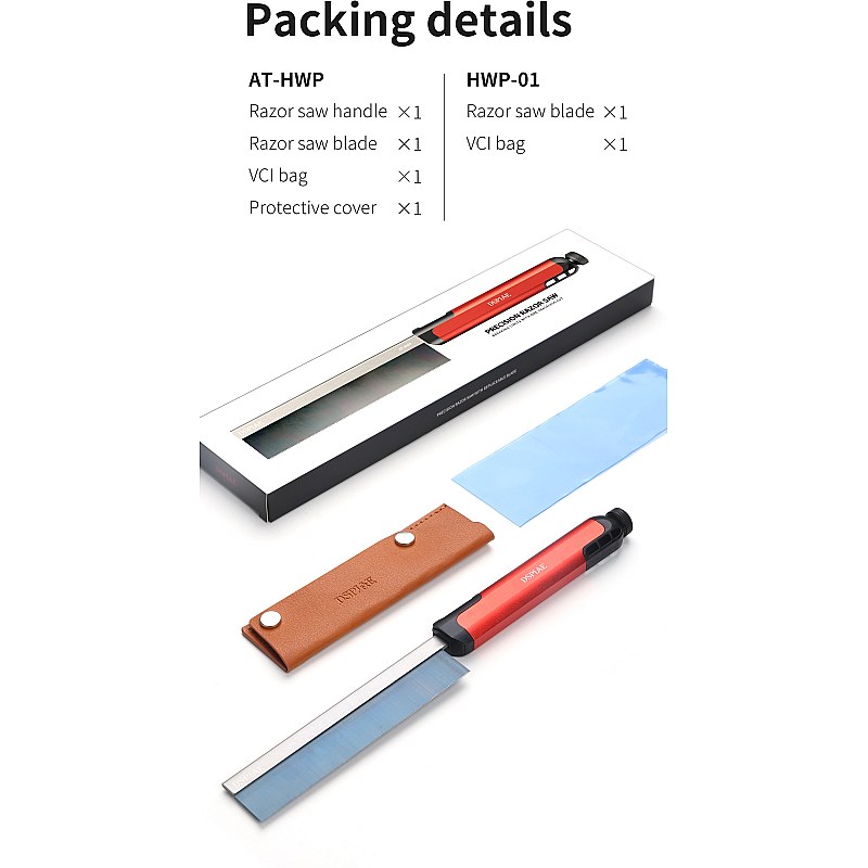 DSPIAE Precision Razor Saw with Replaceable Blade AT-HWP additional image 9