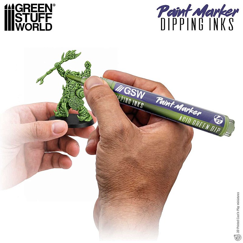 GreenStuffWorld Dipping Ink Marker - ACID GREEN DIP 8435646541686ES additional image 2