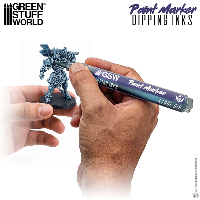 GreenStuffWorld Dipping Ink Marker - AZURE DIP 8435646541631ES additional image 2
