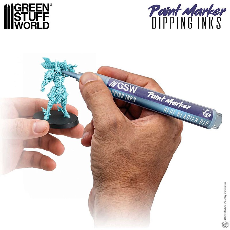 GreenStuffWorld Dipping Ink Marker - BLUE GLACIER DIP 8435646541761ES additional image 2