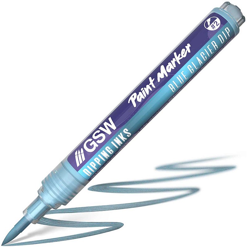 GreenStuffWorld Dipping Ink Marker - BLUE GLACIER DIP 8435646541761ES