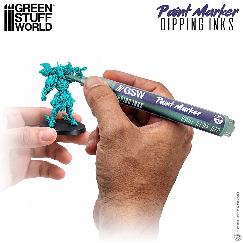 GreenStuffWorld Dipping Ink Marker - COOL BLUE DIP 8435646541556ES additional image 2