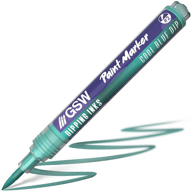 GreenStuffWorld Dipping Ink Marker - COOL BLUE DIP 8435646541556ES