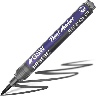 GreenStuffWorld Dipping Ink Marker - DEEP BLACK DIP 8435646541723ES