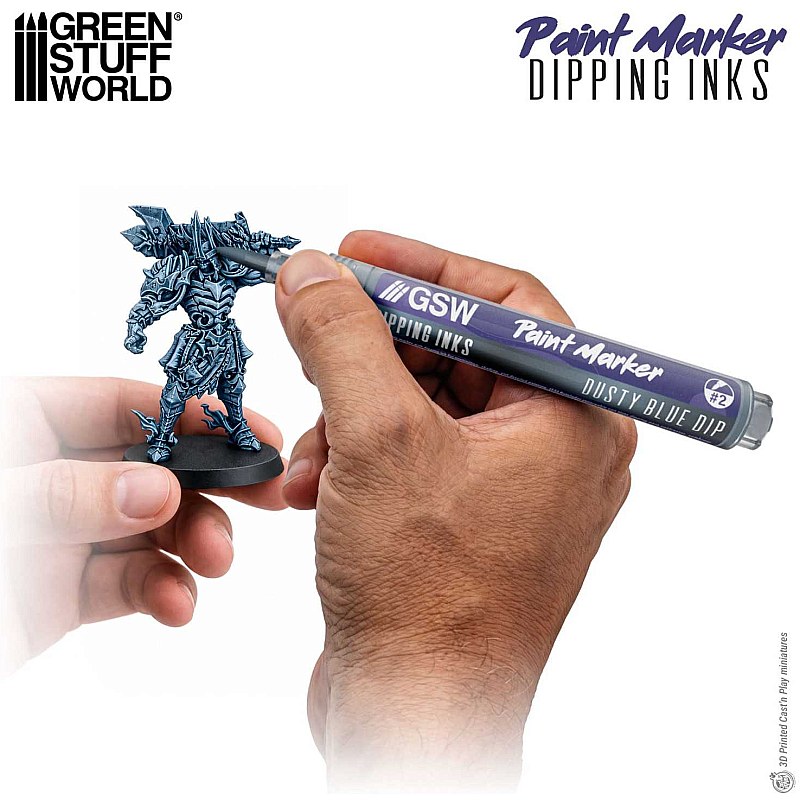 GreenStuffWorld Dipping Ink Marker - DUSTY BLUE DIP 8435646541563ES additional image 2