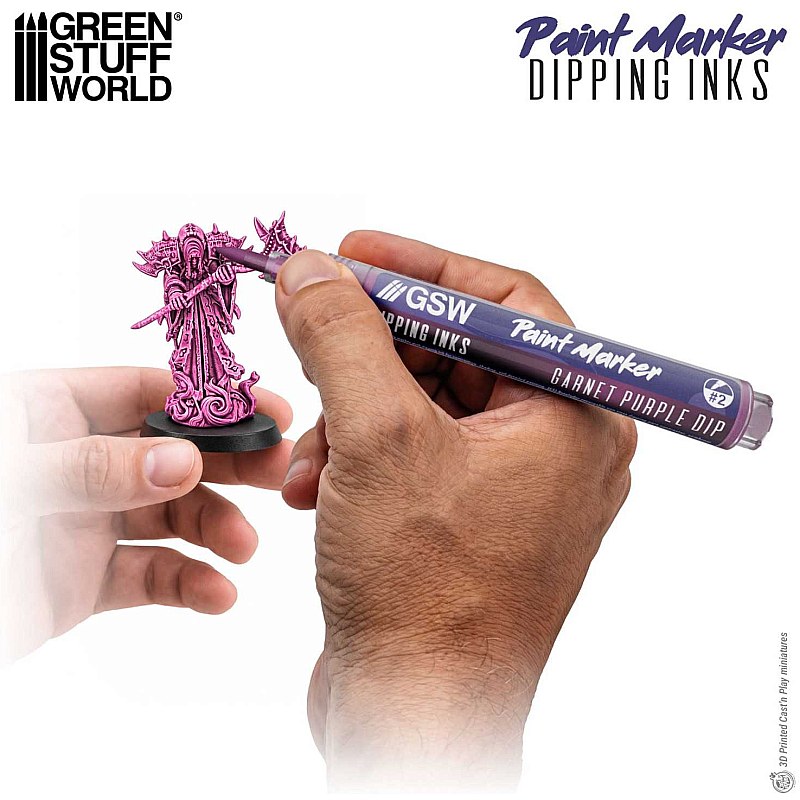 GreenStuffWorld Dipping Ink Marker - GARNET PURPLE DIP 8435646541525ES additional image 2