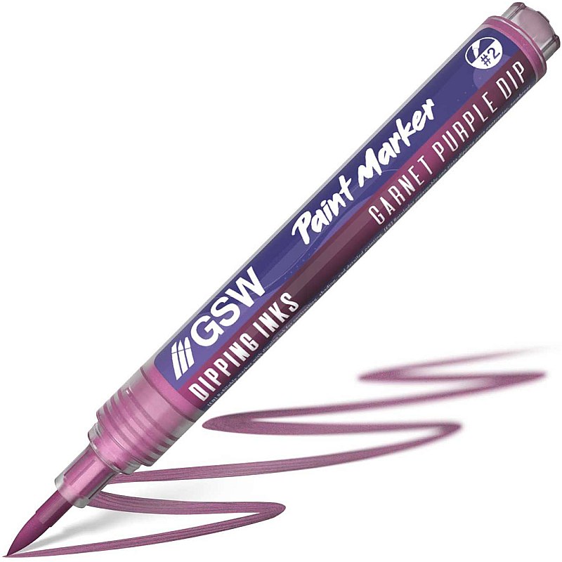 GreenStuffWorld Dipping Ink Marker - GARNET PURPLE DIP 8435646541525ES
