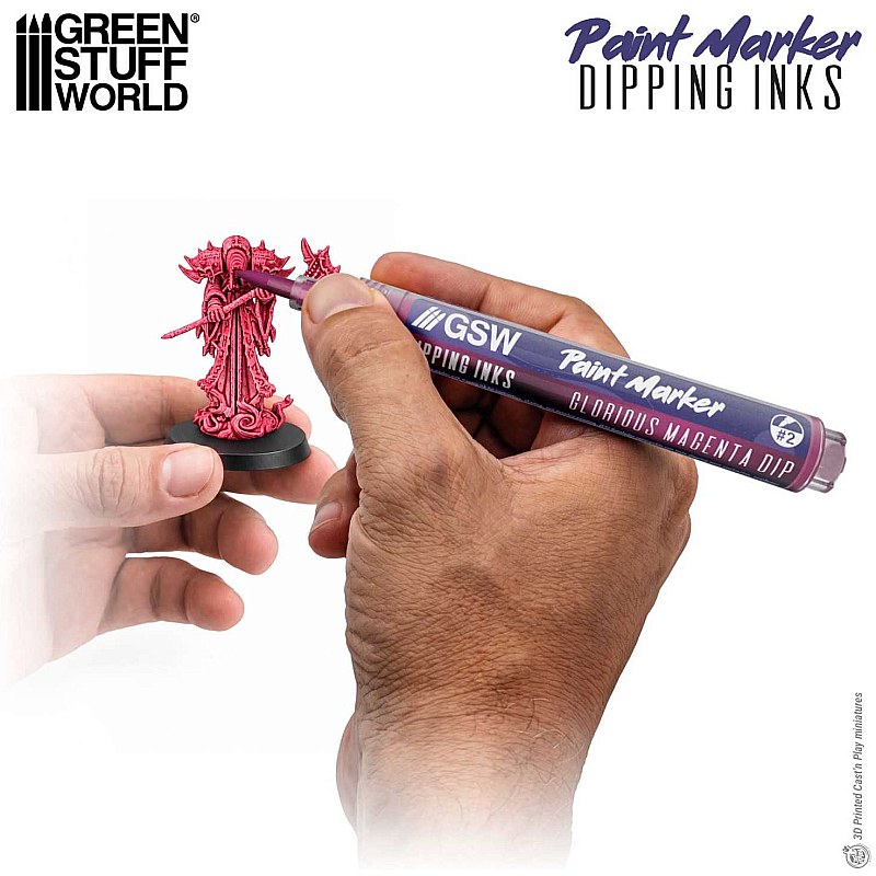 GreenStuffWorld Dipping Ink Marker - GLORIOUS MAGENTA DIP 8435646541532ES additional image 2