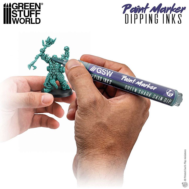 GreenStuffWorld Dipping Ink Marker - GREEN SHARK SKIN DIP 8435646541808ES additional image 2