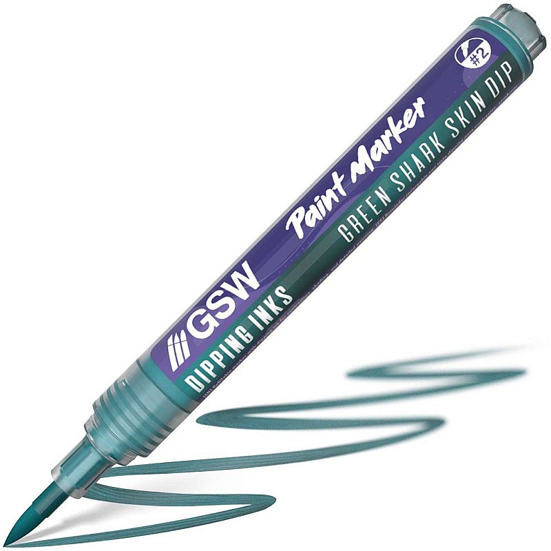 GreenStuffWorld Dipping Ink Marker - GREEN SHARK SKIN DIP 8435646541808ES