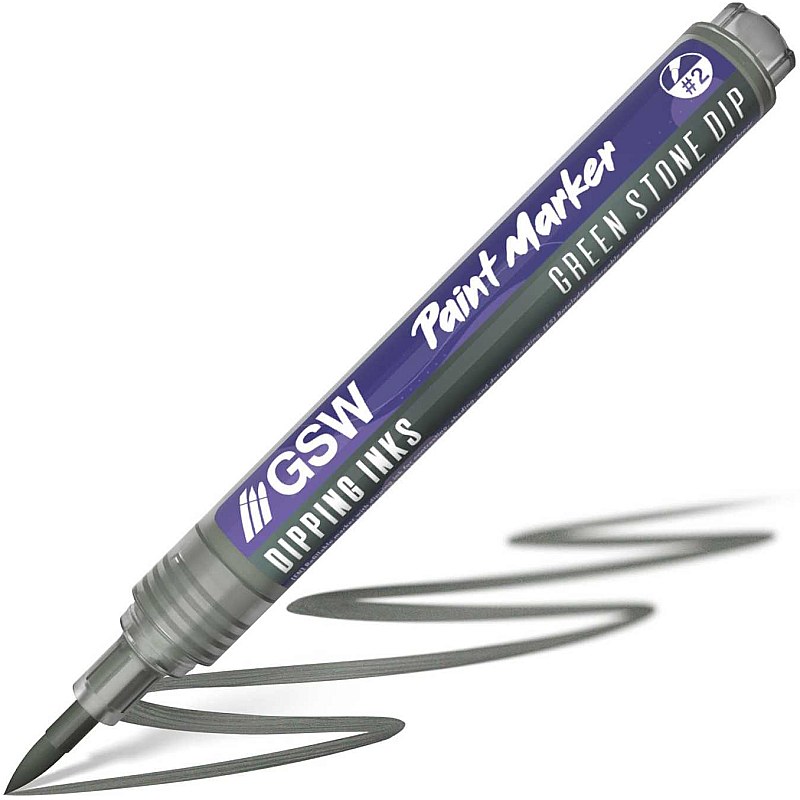 GreenStuffWorld Dipping Ink Marker - GREEN STONE DIP 8435646541549ES