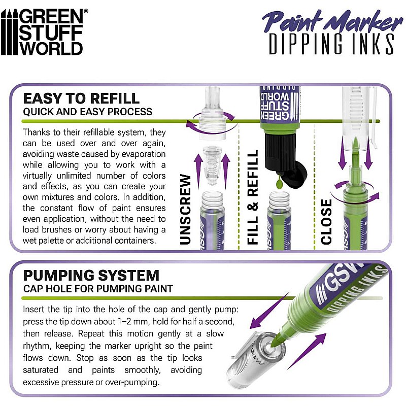 GreenStuffWorld Dipping Ink Marker - GREY MIST DIP 8435646541815ES additional image 3