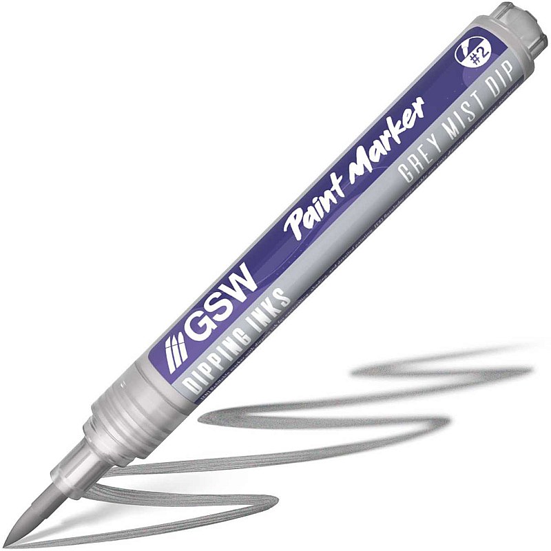 GreenStuffWorld Dipping Ink Marker - GREY MIST DIP 8435646541815ES