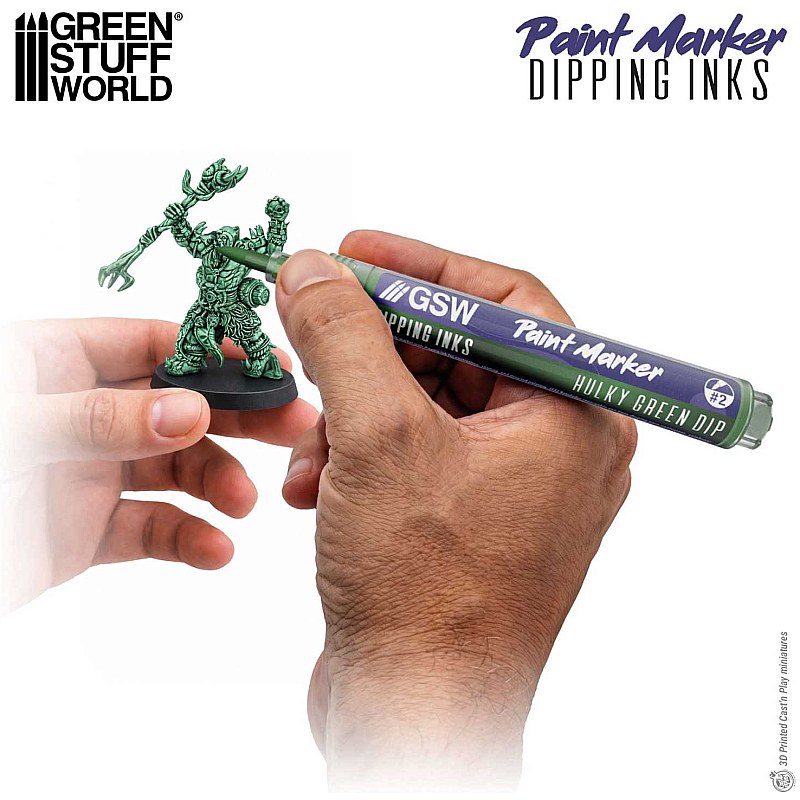 GreenStuffWorld Dipping Ink Marker - HULKY GREEN DIP 8435646541617ES additional image 2