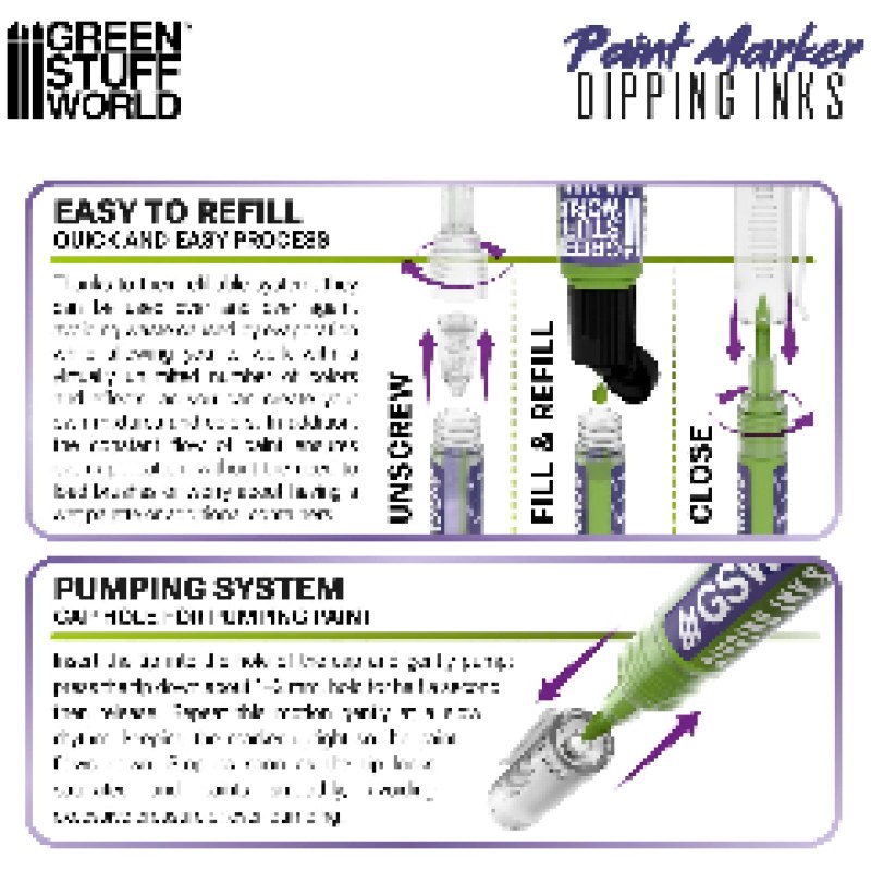 GreenStuffWorld Dipping Ink Marker - HULKY GREEN DIP 8435646541617ES additional image 3