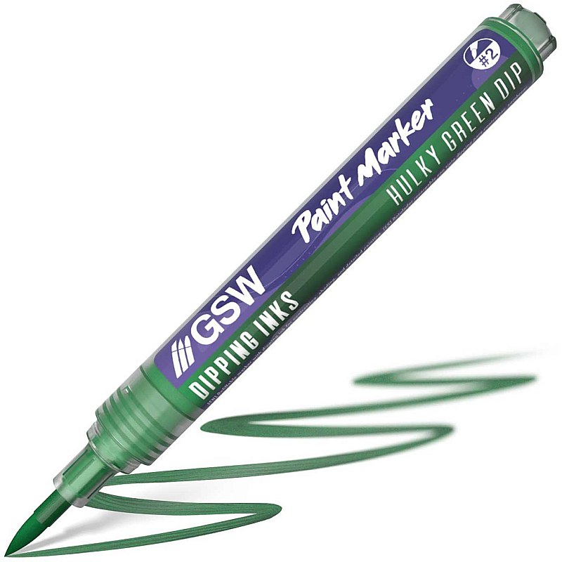 GreenStuffWorld Dipping Ink Marker - HULKY GREEN DIP 8435646541617ES