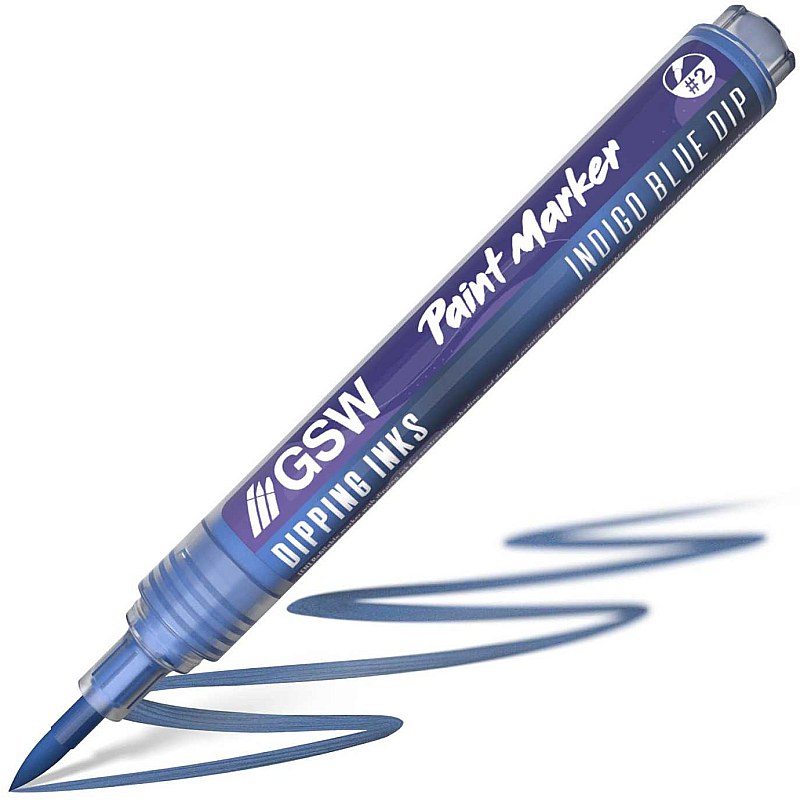 GreenStuffWorld Dipping Ink Marker - INDIGO BLUE DIP 8435646541648ES