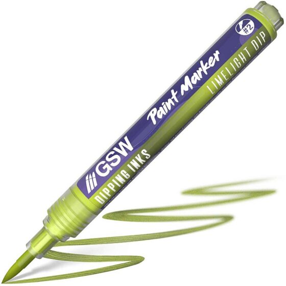 GreenStuffWorld Dipping Ink Marker - LIMELIGHT DIP 8435646541679ES