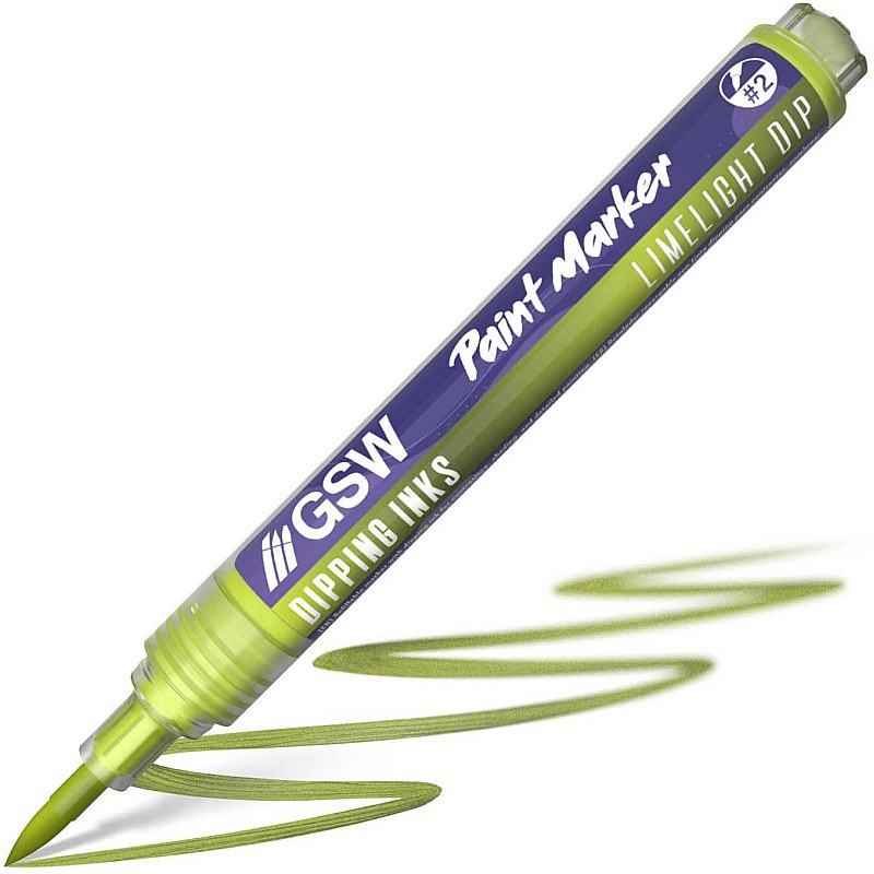 GreenStuffWorld Dipping Ink Marker - LIMELIGHT DIP 8435646541679ES