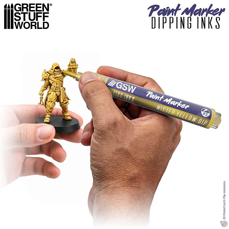 GreenStuffWorld Dipping Ink Marker - MISTED YELLOW DIP 8435646541495ES additional image 2