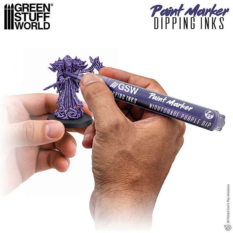 GreenStuffWorld Dipping Ink Marker - NIGHTSHADE PURPLE DIP 8435646541655ES additional image 2
