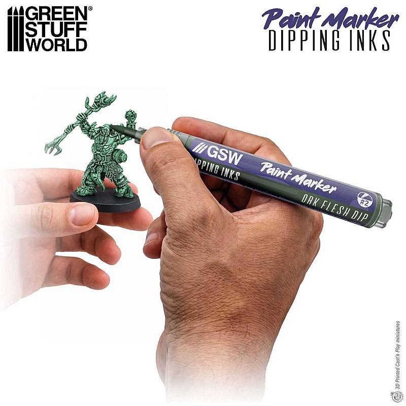 GreenStuffWorld Dipping Ink Marker - ORK FLESH DIP 8435646541624ES additional image 2