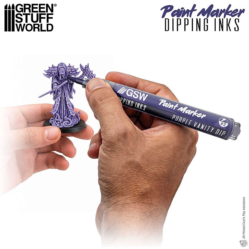 GreenStuffWorld Dipping Ink Marker - PURPLE VANITY DIP 8435646541792ES additional image 2