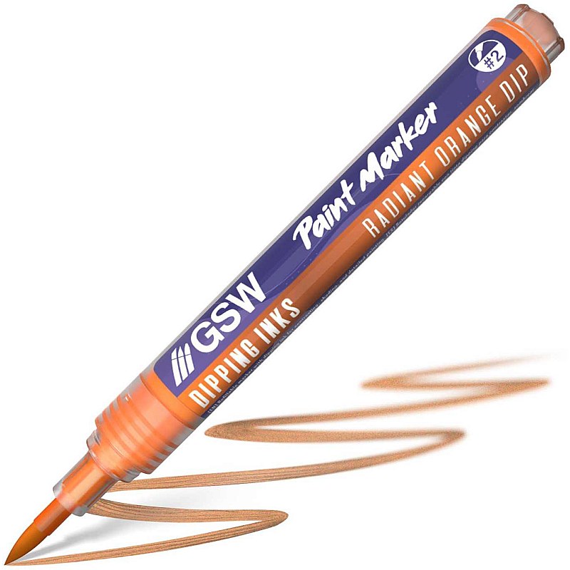 GreenStuffWorld Dipping Ink Marker - RADIANT ORANGE DIP 8435646541501ES