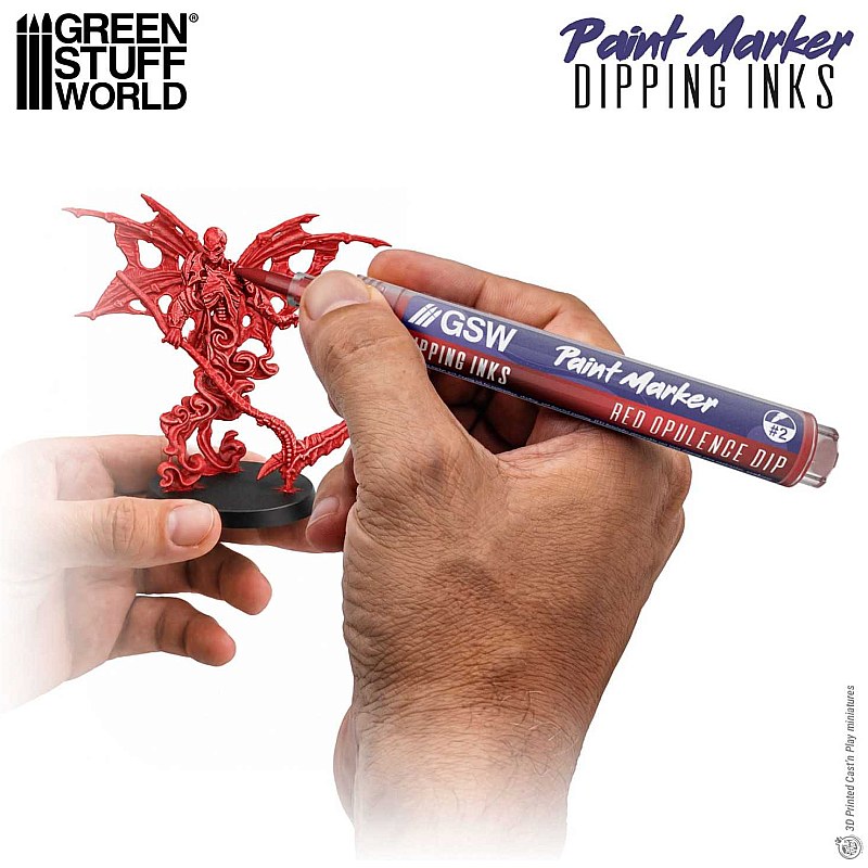 GreenStuffWorld Dipping Ink Marker - RED OPULENCE DIP 8435646541822ES additional image 2