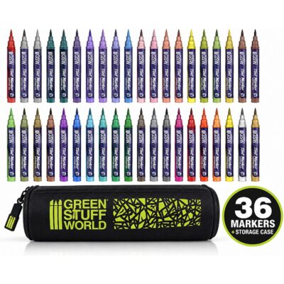 GreenStuffWorld Dipping Ink Marker Set & Case GSWMARKERS