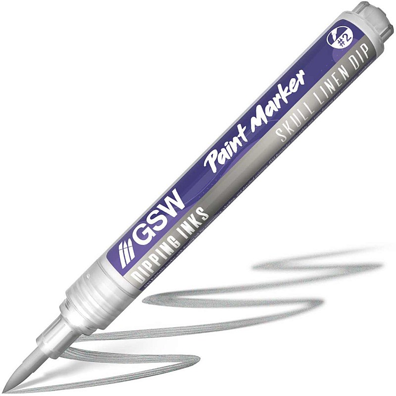 GreenStuffWorld Dipping Ink Marker - SKULL LINEN DIP 8435646541839ES