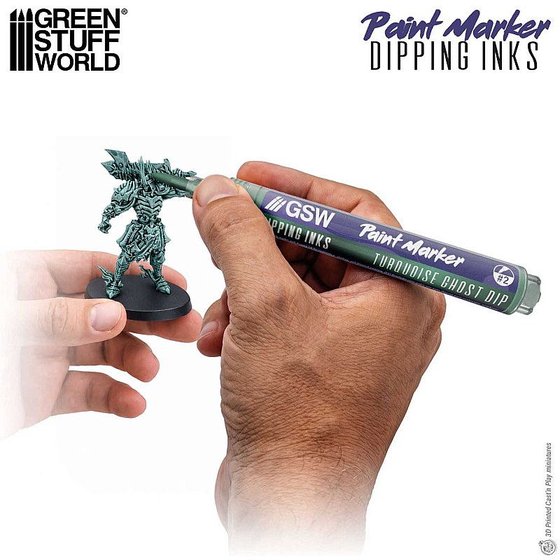 GreenStuffWorld Dipping Ink Marker - TURQUOISE GHOST DIP 8435646541693ES additional image 2