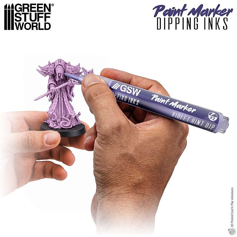 GreenStuffWorld Dipping Ink Marker - VIOLET HINT DIP 8435646541778ES additional image 2