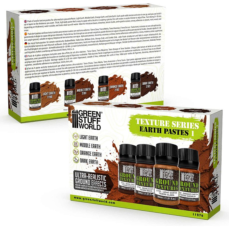 GreenStuffWorld Earth Texture Paint Set 30ml Vol 1 8435646507767ES additional image 3