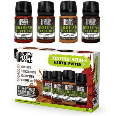 GreenStuffWorld Earth Texture Paint Set 30ml Vol 2 8435646507774ES