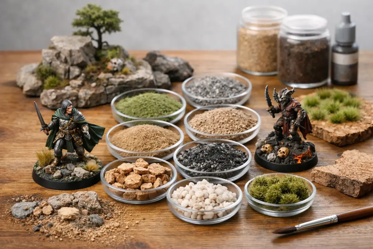 Guide to Miniature Basing Materials for Models