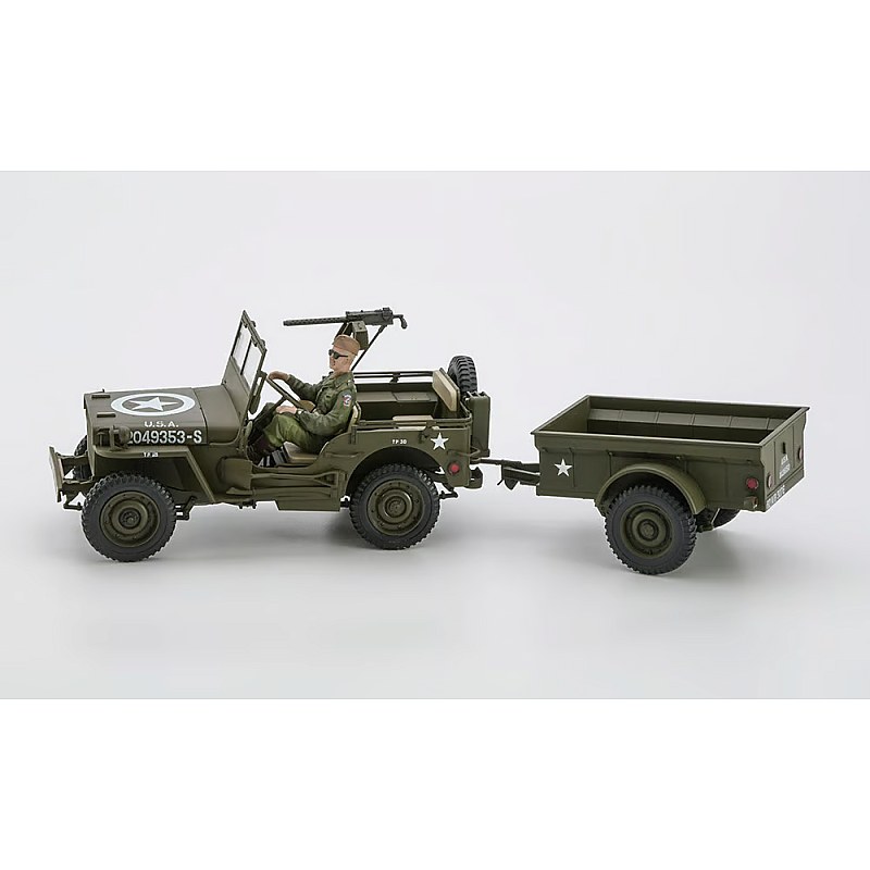 Hasegawa 1/4 ton 4X4 Utility Truck and Trailer 1/24 HALE20855 additional image 2