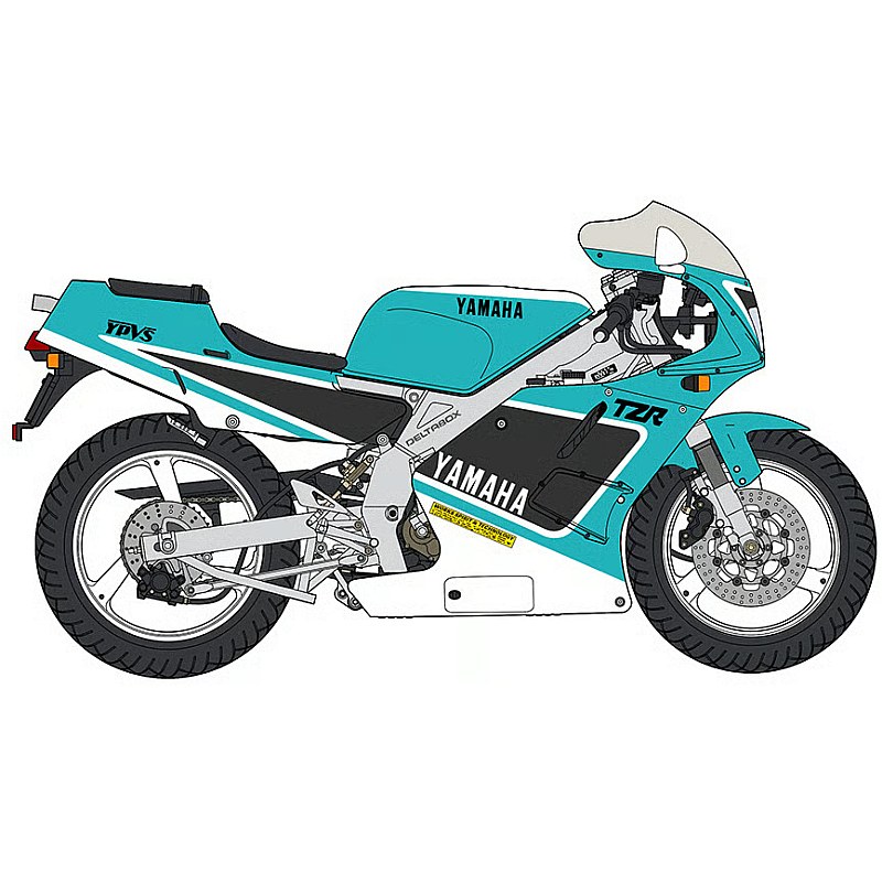 Hasegawa 1990 Yamaha TZR250 (3MA) Late Version Light Cyan Solid 1 1/12 HALE21789
