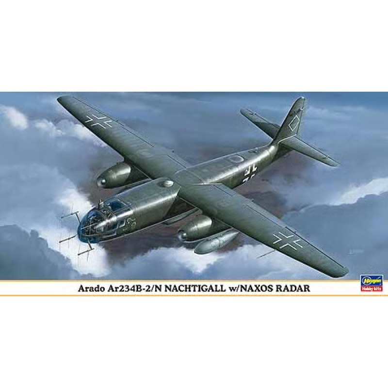 Hasegawa Arado Ar234B-2/N NACHTIGALL With NAXOS Radar 1/48 HALE07574