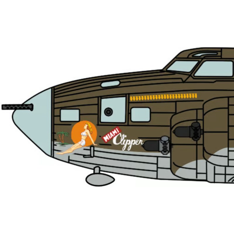 Hasegawa B-17F Flying Fortress MIAMI CLIPPER 1/72 HALE02462