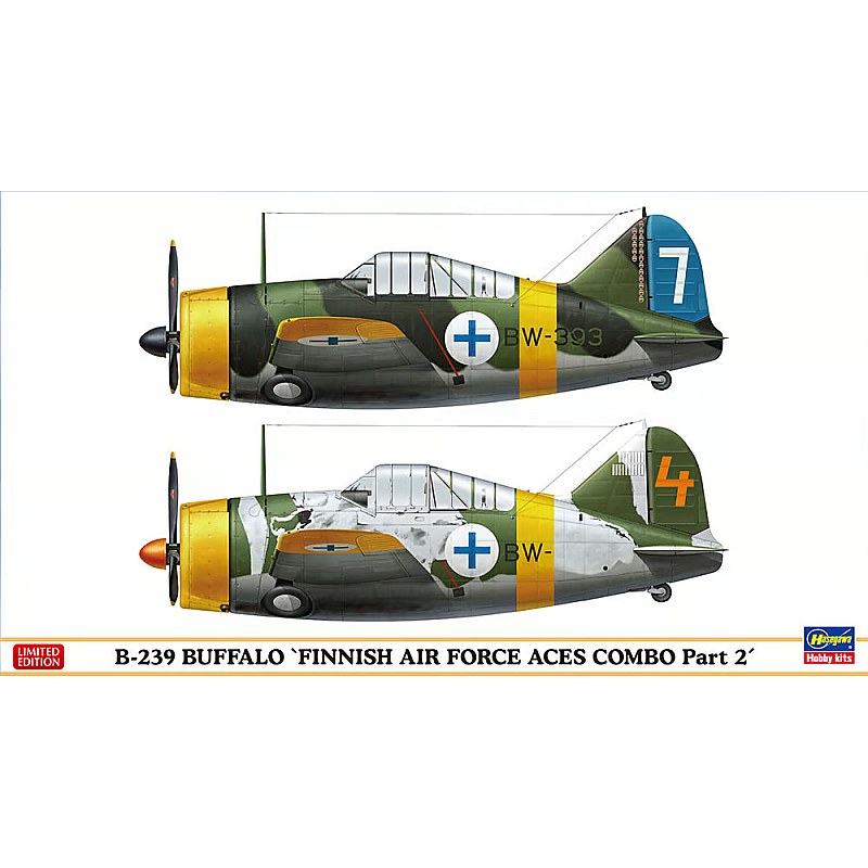 Hasegawa B-239 Buffalo Finnish Air Force Aces Combo - 2 Kits in 1 box 1/72 HALE02229 additional image 3