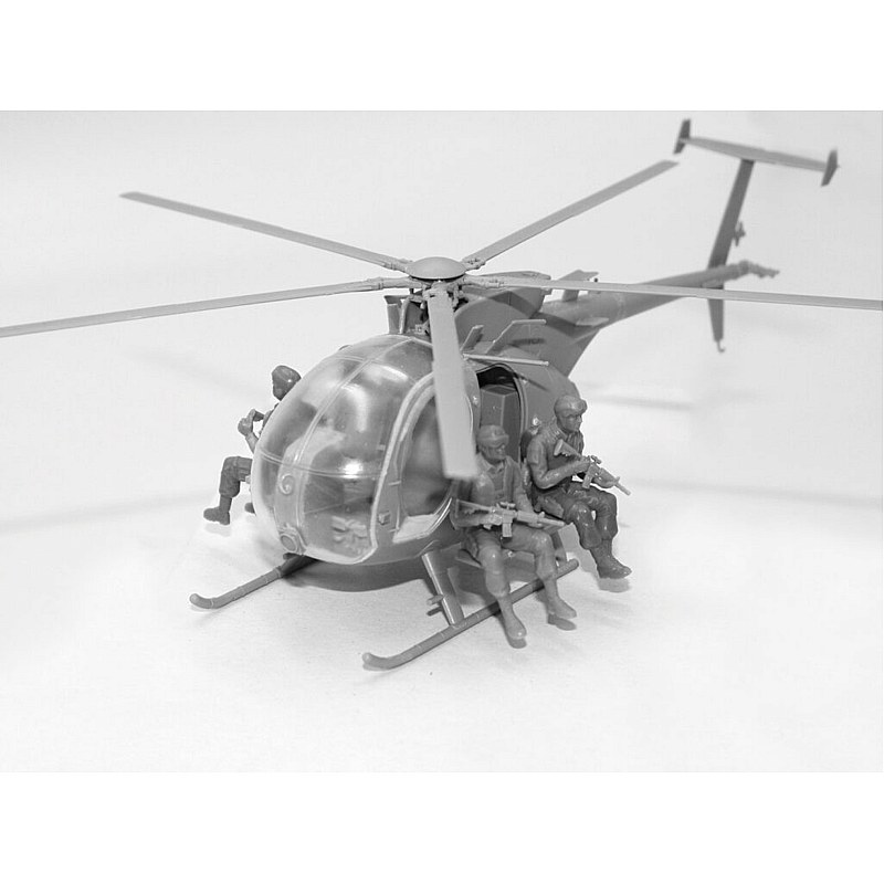 ICM Delta Force Assault Team with MH-6J Helicopter 1/48 48371 additional image 2